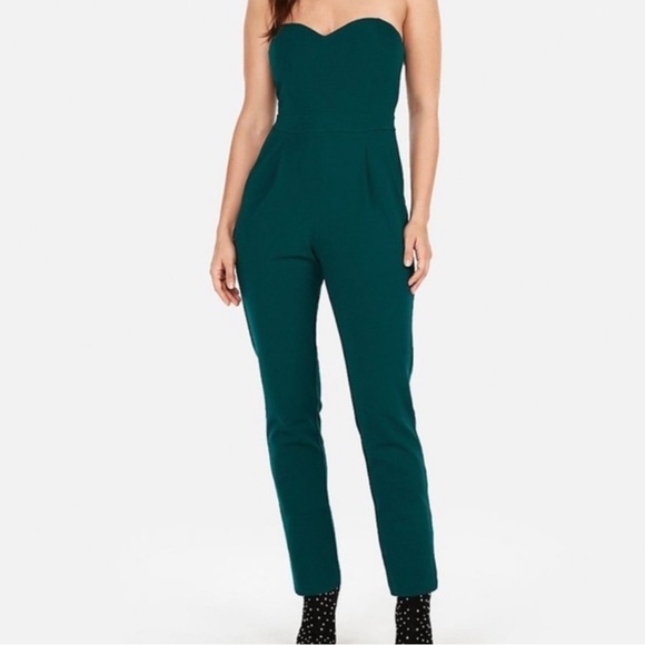 Green strapless jumpsuit from Express - Picture 1 of 4